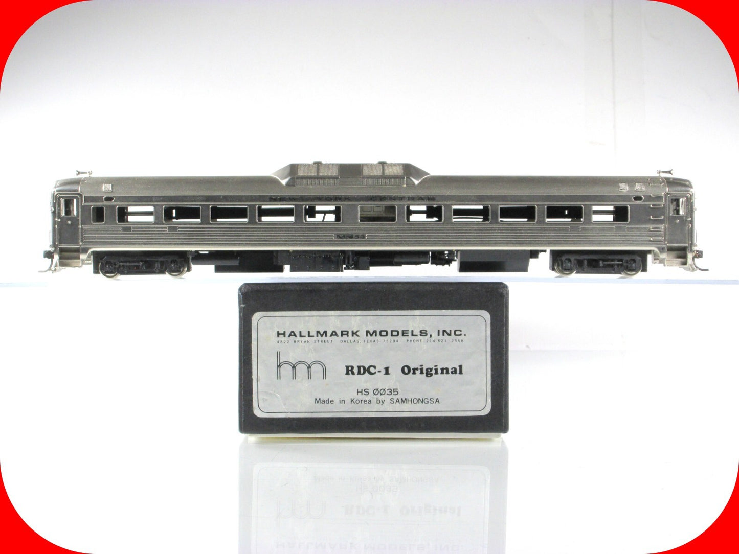 HO Scale BRASS ***RDC-1 MODERNIZED*** Diesel Passenger Car --- HALLMARK - HS0036
