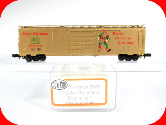 N Scale 12 Days Christmas **TWELVE DRUMMERS DRUMMING** Box Car -- Con-Cor 02009N