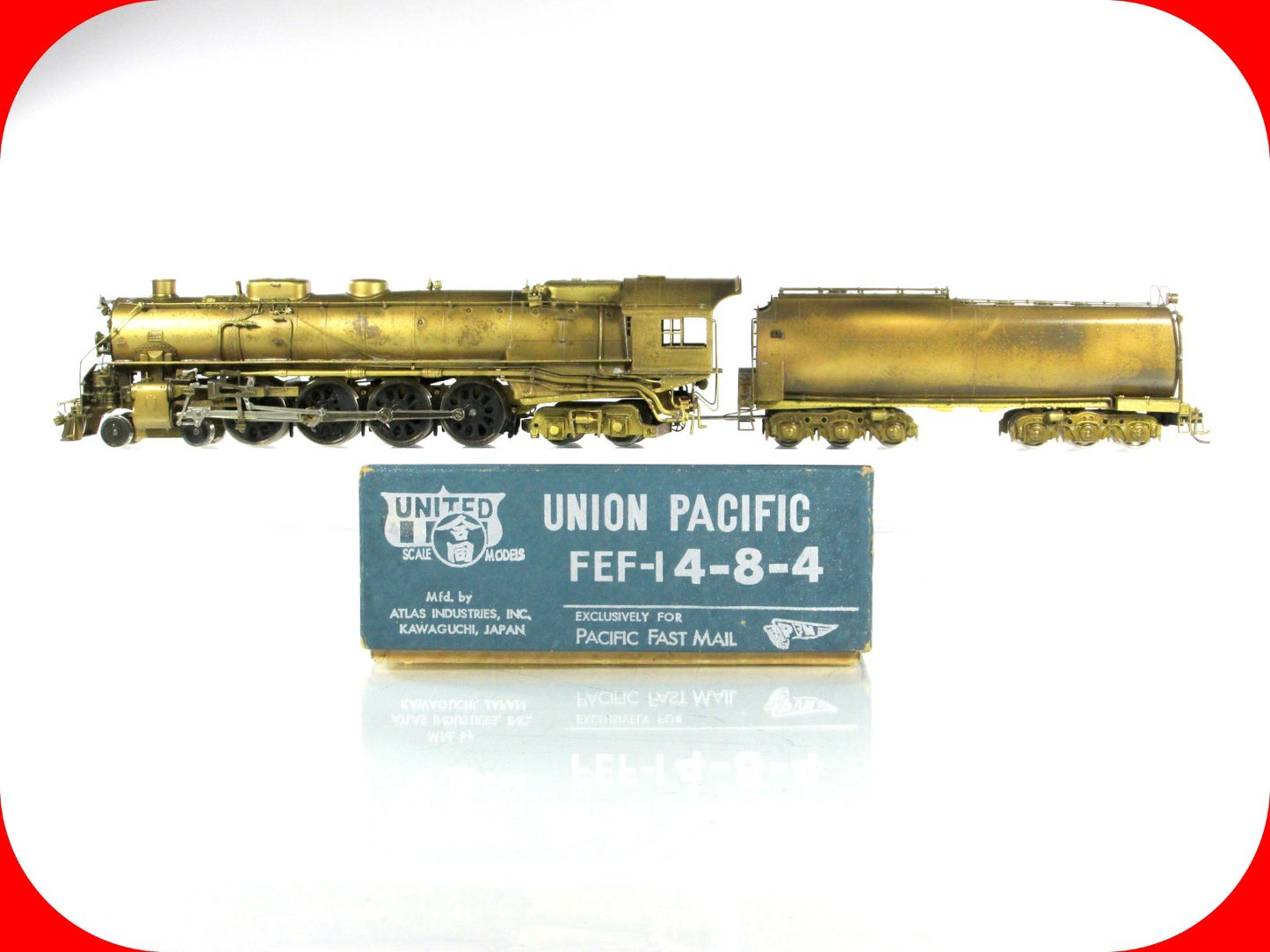 HO Scale BRASS ***UNION PACIFIC FEF-1*** 4-8-4 Locomotive --- United, PFM **Read