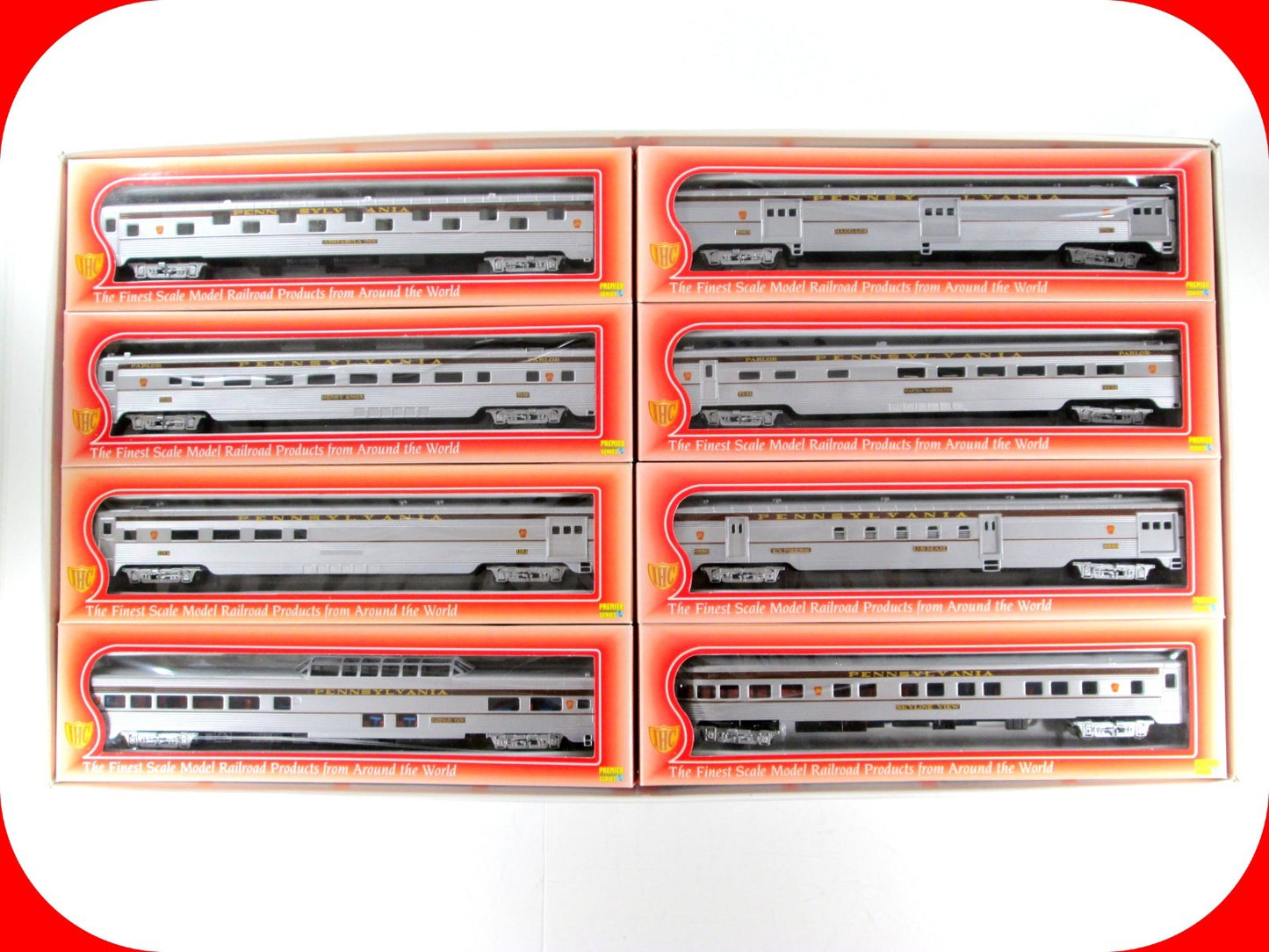 HO Scale ***PRR SENATOR*** Passenger 8-Set - IHC 47748, Knuckle Cplrs, Interiors