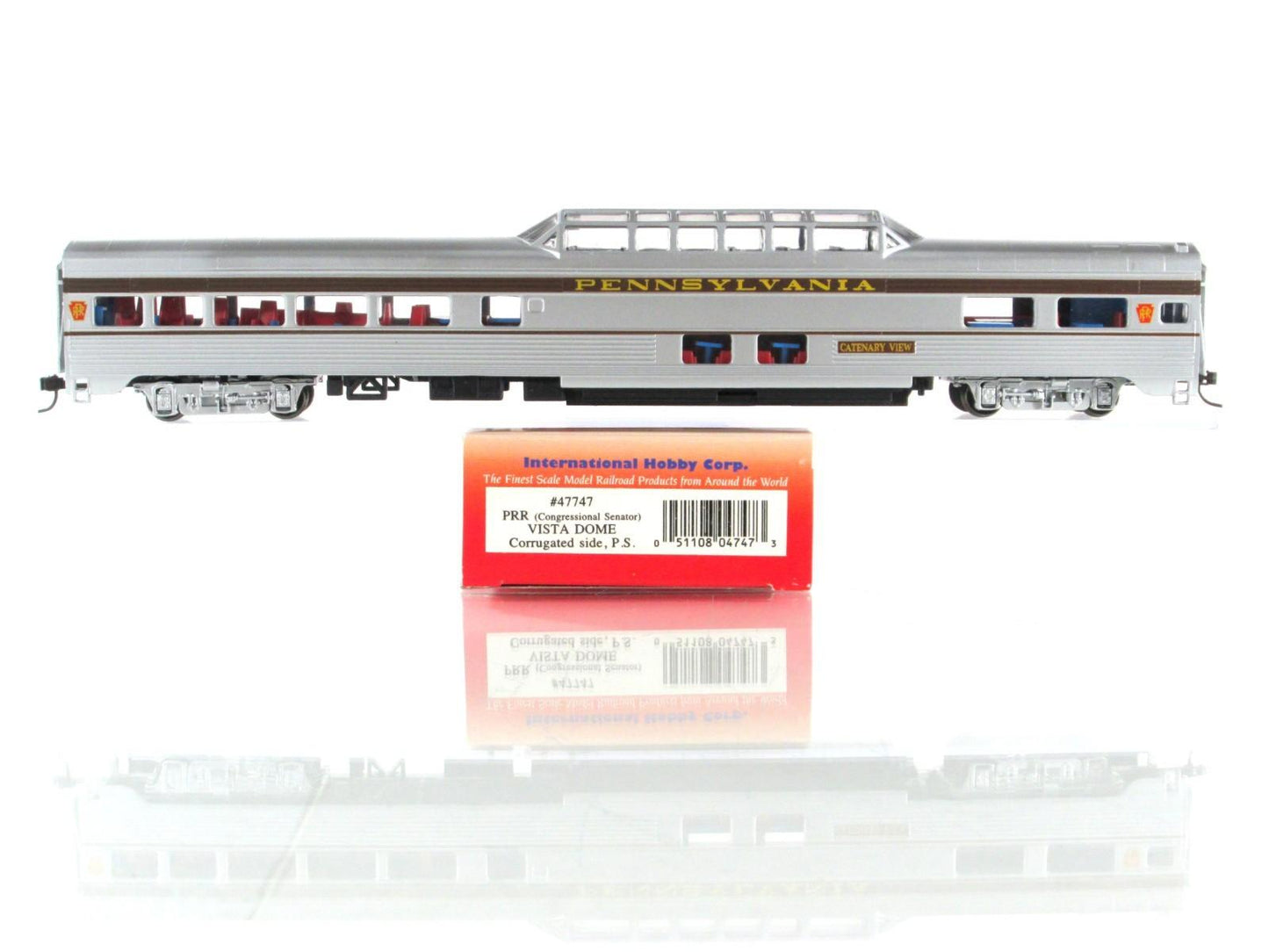 HO Scale ***PRR SENATOR*** Passenger 8-Set - IHC 47748, Knuckle Cplrs, Interiors