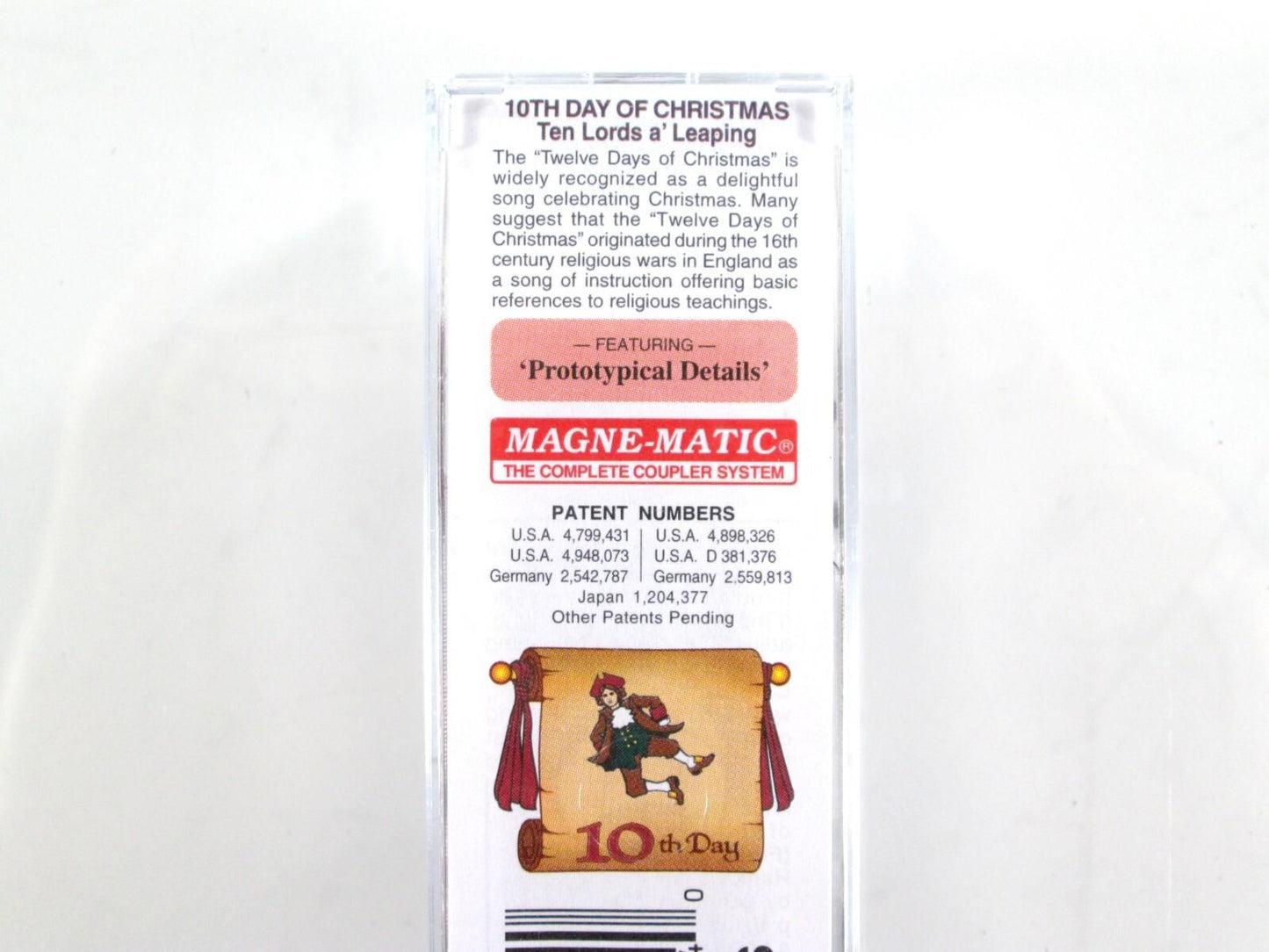 N Scale **TEN LORDS LEAPING** 12 Days Christmas Box Car -  Micro Trains 02100510