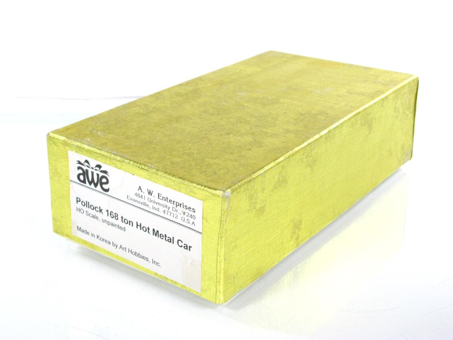 HO Scale BRASS ***POLLOCK 168 Ton HOT METAL CAR***  by AWE, Art Hobbies (Korea)