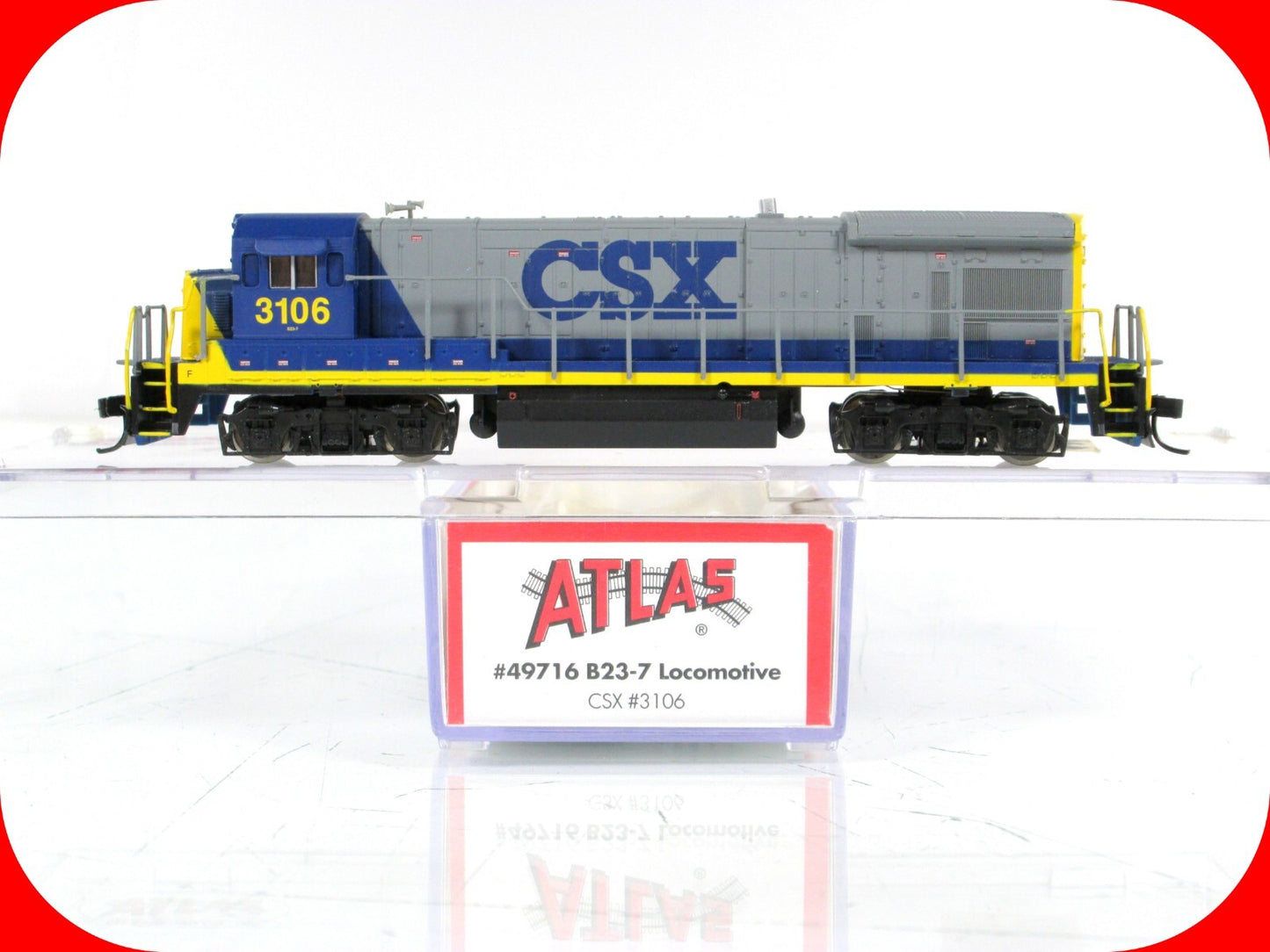 N Scale ****CSX**** B23-7 Diesel Locomotive #3106 ---- Atlas 49716, DCC Equipped