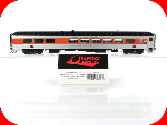 HO Scale ***NEW HAVEN*** NEW LONDON County Car -- Rapido 134019, Lighted **RARE*