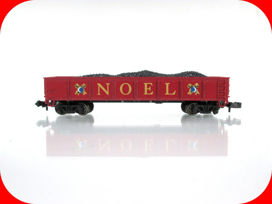 N Scale Yuletide Special **NOEL** Christmas Gondola w Coal Load - Bachmann 24011