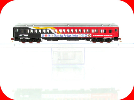 N Scale ***Norfolk Southern FIRST RESPONDERS*** Coach --- Micro Trains NSE *RARE