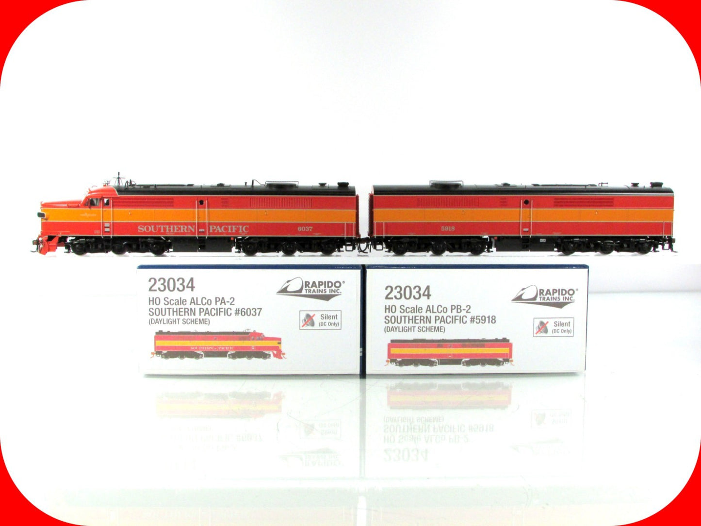 HO Scale ***SOUTHERN PACIFIC*** ALCO PA, PB-2 #6037,5918 - Rapido 23034, DCC Rdy