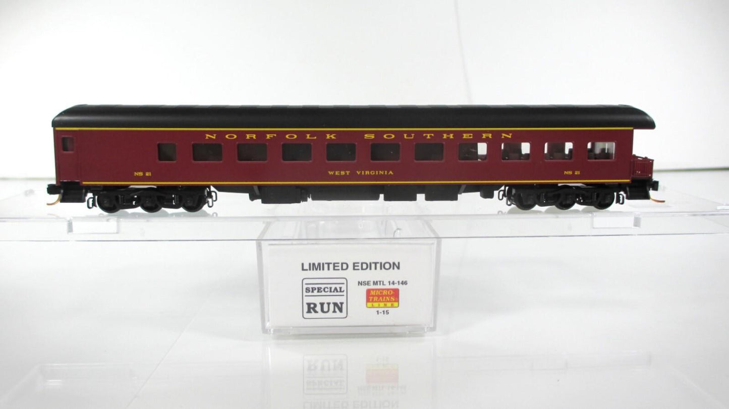 N Scale *NORFOLK SOUTHERN - WEST VIRGINIA* Office Car Special -MTL, Lowell Smith