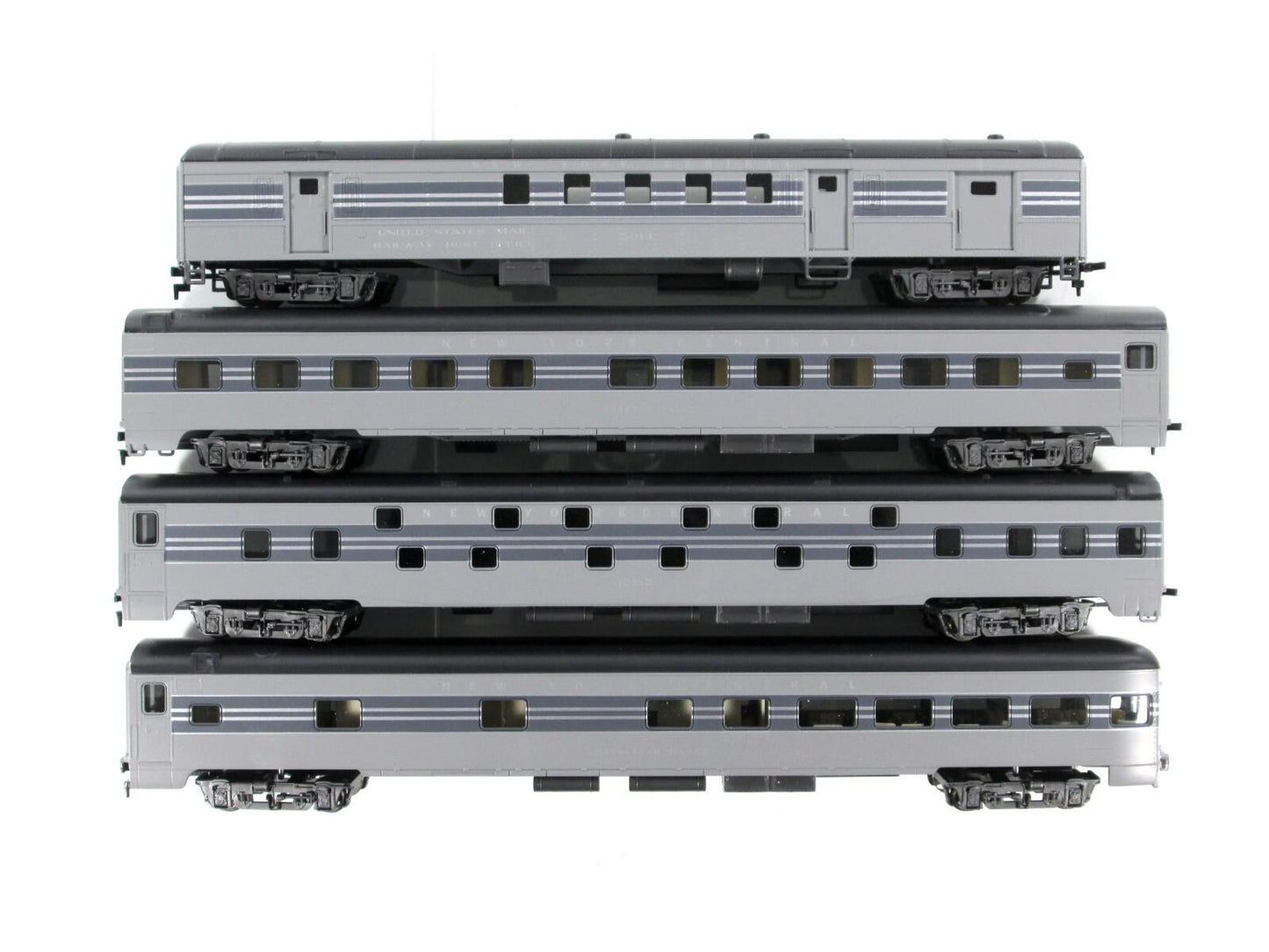 HO Scale ***NEW YORK CENTRAL*** 1930s Gray Passenger 4-Set B ---- Rivarossi 6947