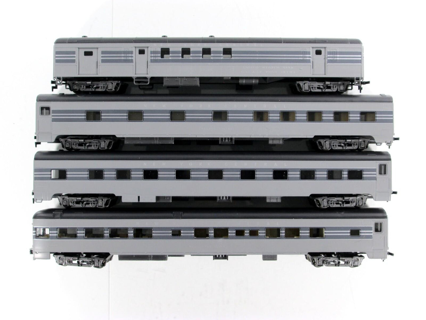 HO Scale ***NEW YORK CENTRAL*** 1930s Gray Passenger 4-Set B ---- Rivarossi 6947