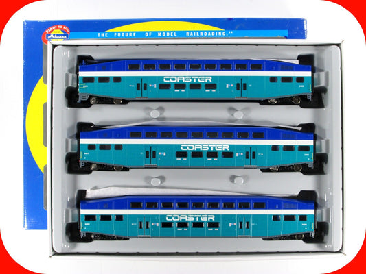 HO Scale ***SAN DIEGO COASTER*** Bombardier Set #2303,2401,2405 -- Athearn 25908