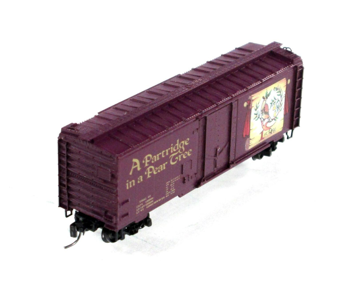 Z Scale **PARTRIDGE PEAR TREE** 12 Days Christmas Box Car - Micro Trains 14931-2