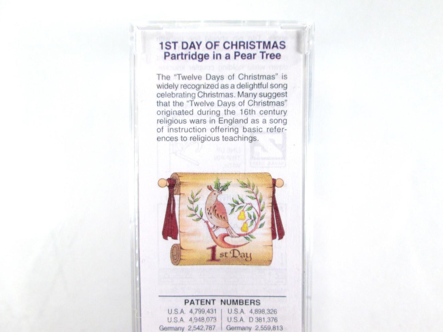 Z Scale **PARTRIDGE PEAR TREE** 12 Days Christmas Box Car - Micro Trains 14931-2