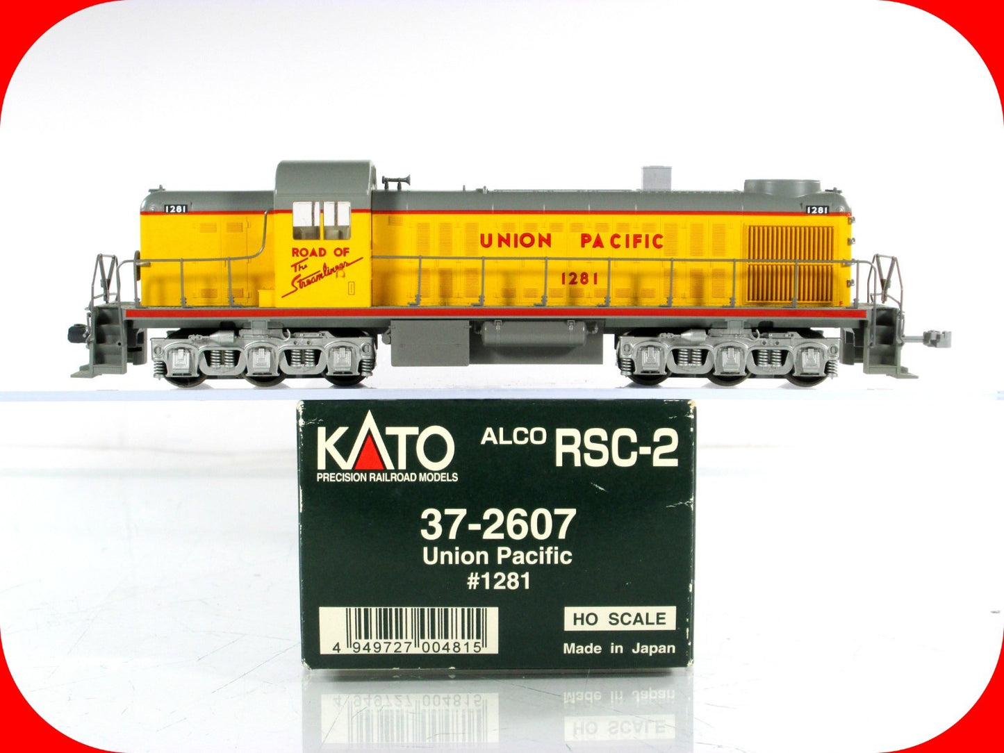HO Scale ***UNION PACIFIC*** ALCO RSC-2, UP 1281 ------- Kato 37-2607, DCC Ready