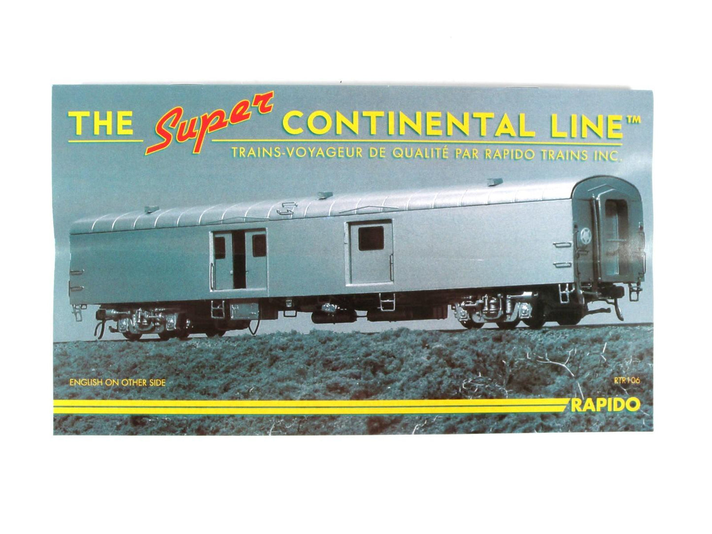 HO Scale ***NORTHERN PACIFIC LOEWY*** Baggage Car #213 -- Rapido 106056, Lighted