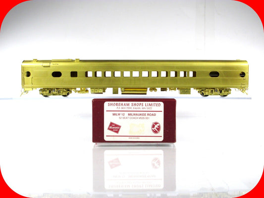 HO Scale BRASS **Milwaukee Road Hiawatha 52-Seat Coach** #535-551 SHOREHAM SHOPS