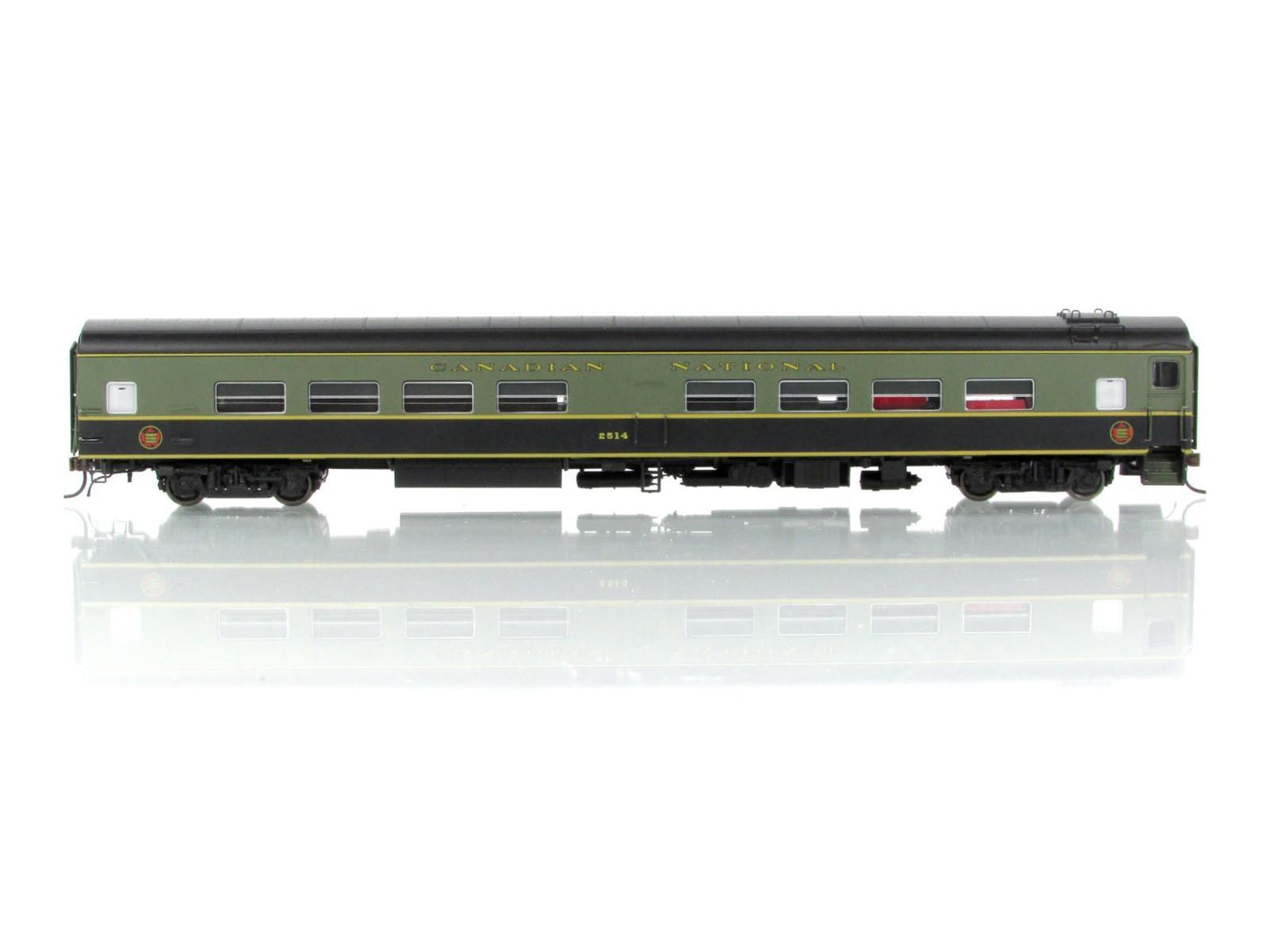 HO Scale ***CANADIAN NATIONAL*** Cafe-Bar-Lounge #2514 -- Rapido 103010, Lighted