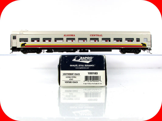 HO Scale ***ALGOMA CENTRAL*** Lightweight Coach #5441 - Rapido 100185, Lighted