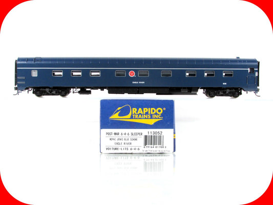 HO Scale **MISSOURI PACIFIC* *Eagle River* Sleeper - Rapido 113052, Lighted RARE