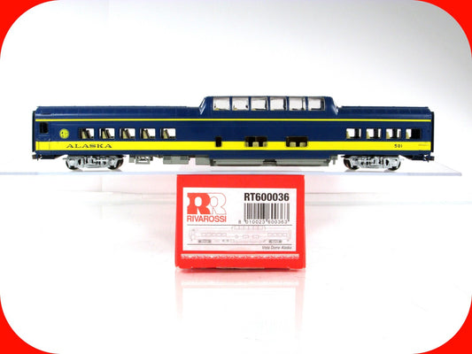 HO Scale ***ALASKA RAILROAD*** Vista Dome Passenger Car #501, Rivarossi RT600036