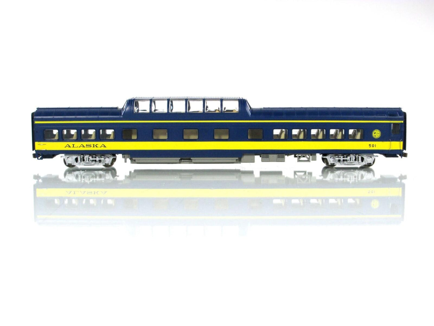 HO Scale ***ALASKA RAILROAD*** Vista Dome Passenger Car #501, Rivarossi RT600036