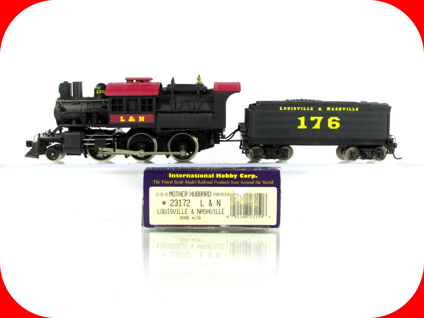 HO Scale **LOUISVILLE NASHVILLE** 2-6-0 MOTHER HUBBARD #176 - IHC Premiere 23172