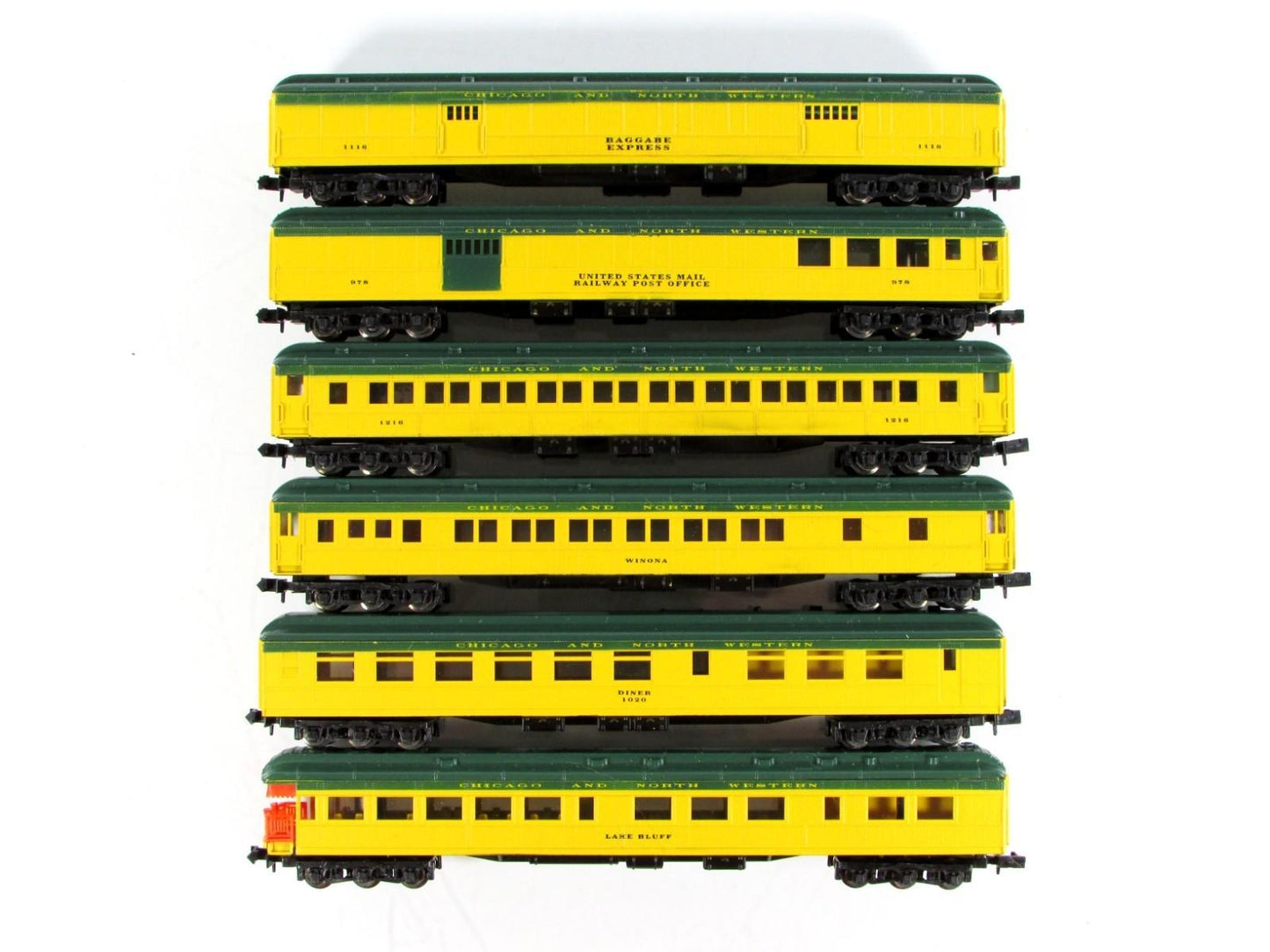 N Scale **CHICAGO & NORTH WESTERN** Heavyweight Passenger 6-Set -Con-Cor 5700141