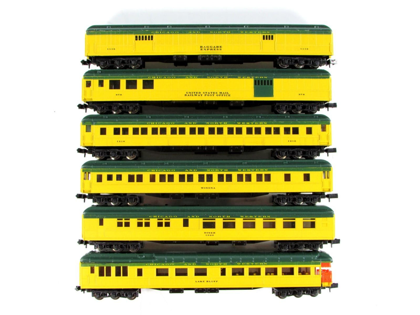 N Scale **CHICAGO & NORTH WESTERN** Heavyweight Passenger 6-Set -Con-Cor 5700141