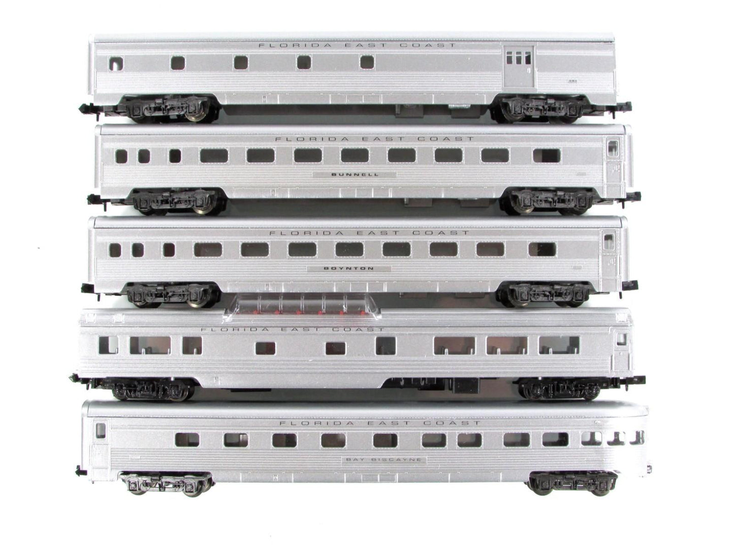 N Scale **FLORIDA EAST COAST** Lightweight Passenger 5-Car Set -- Con-Cor 540008
