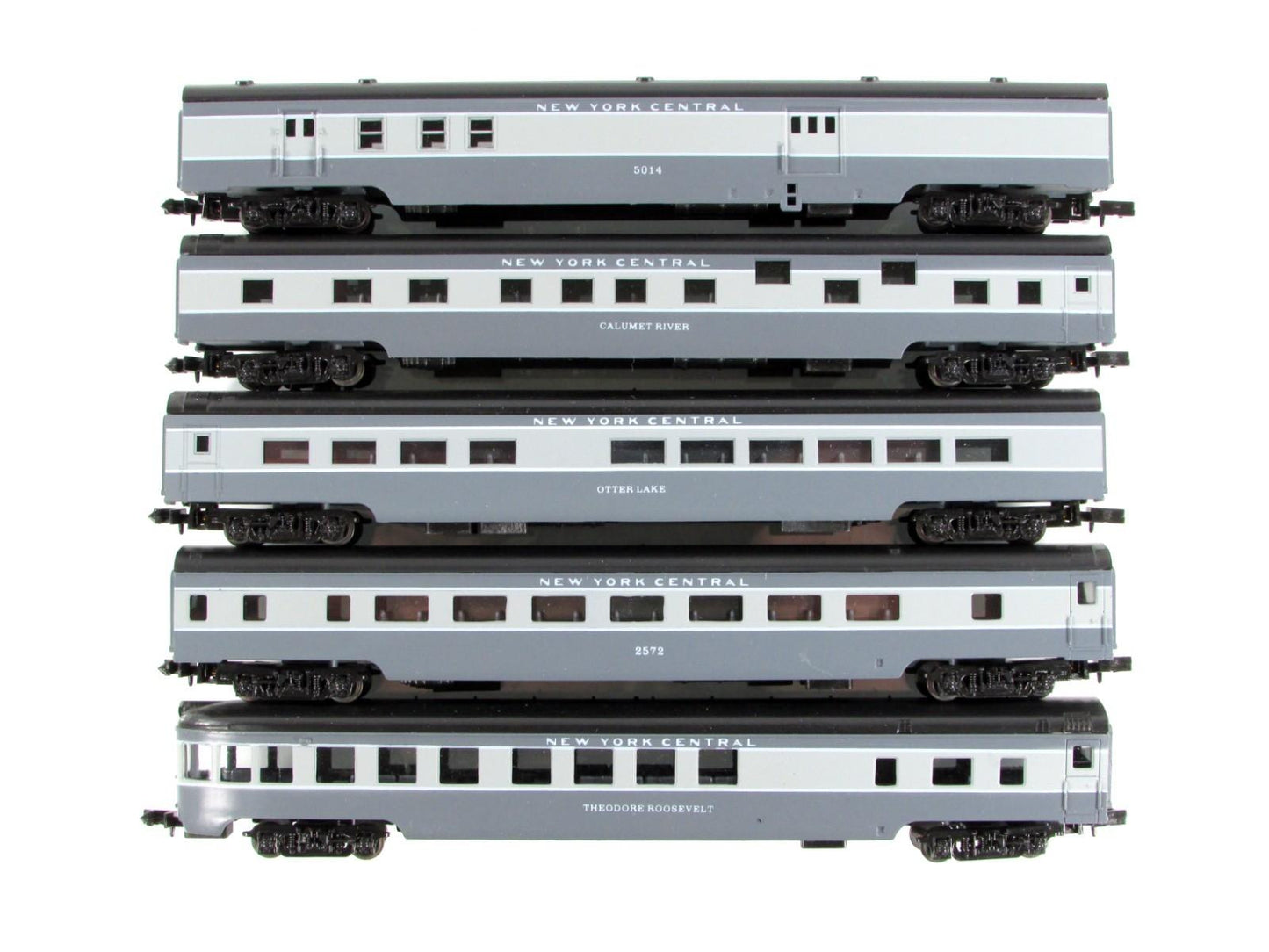 N Scale ***NEW YORK CENTRAL*** Lightweight Passenger 5-Car Set -- Con-Cor 004003
