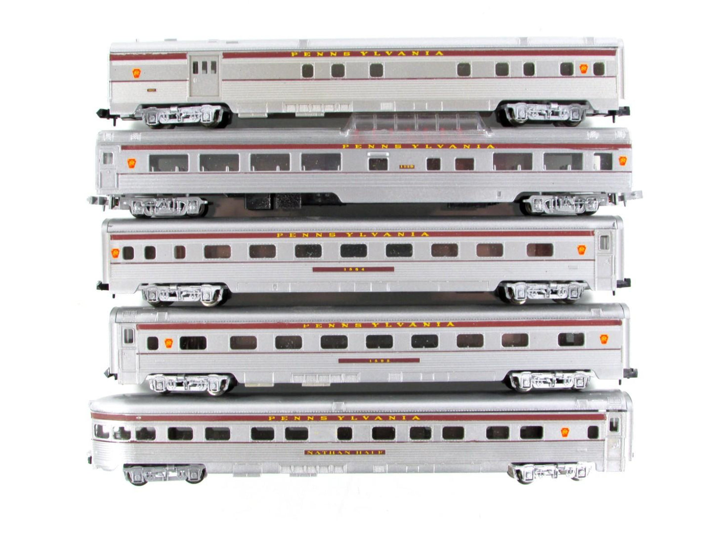 N Scale ***PENNSYLVANIA SENATOR*** Lightweight Passenger 5-Set - Con-Cor 5400031