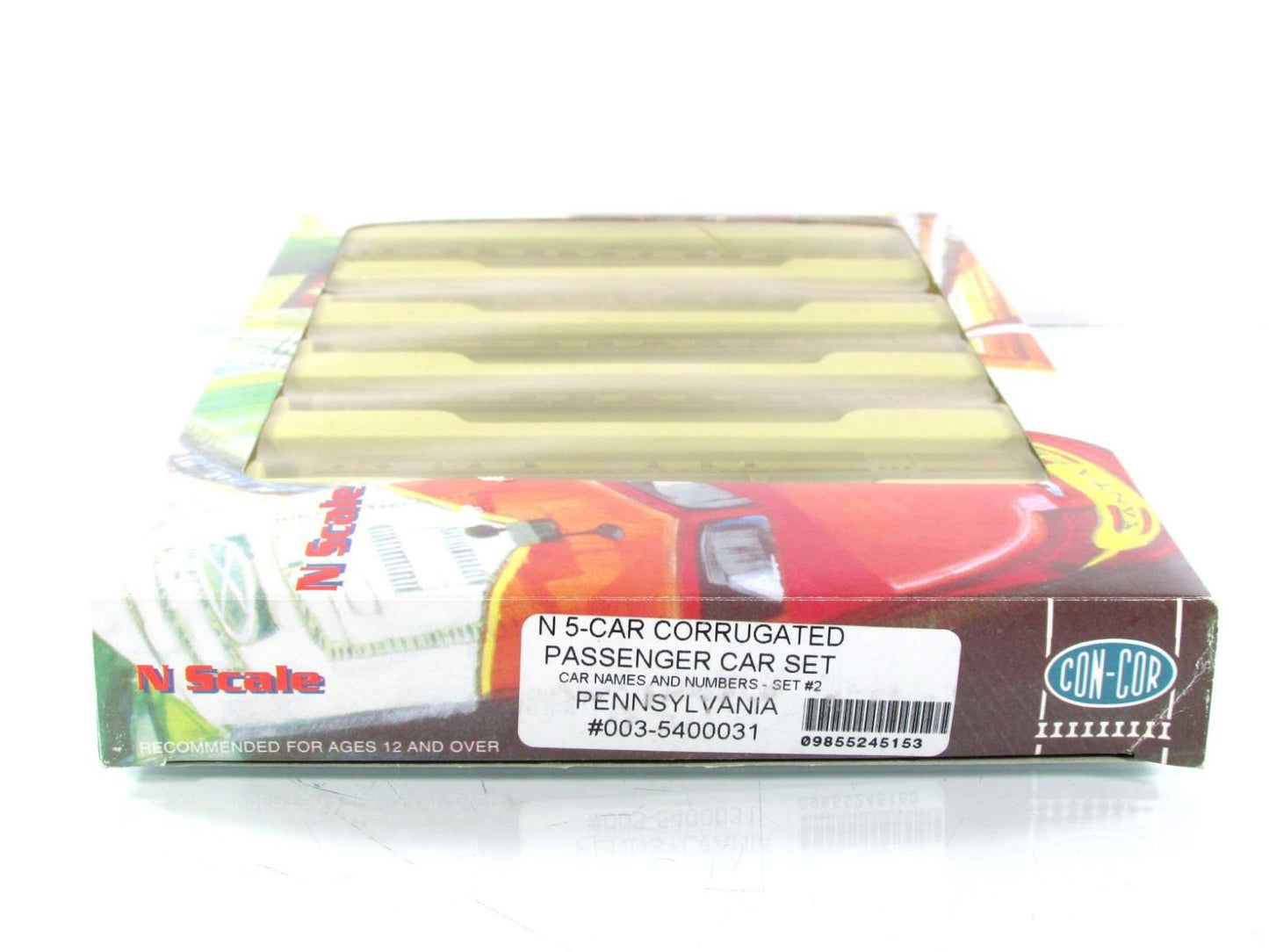 N Scale ***PENNSYLVANIA SENATOR*** Lightweight Passenger 5-Set - Con-Cor 5400031