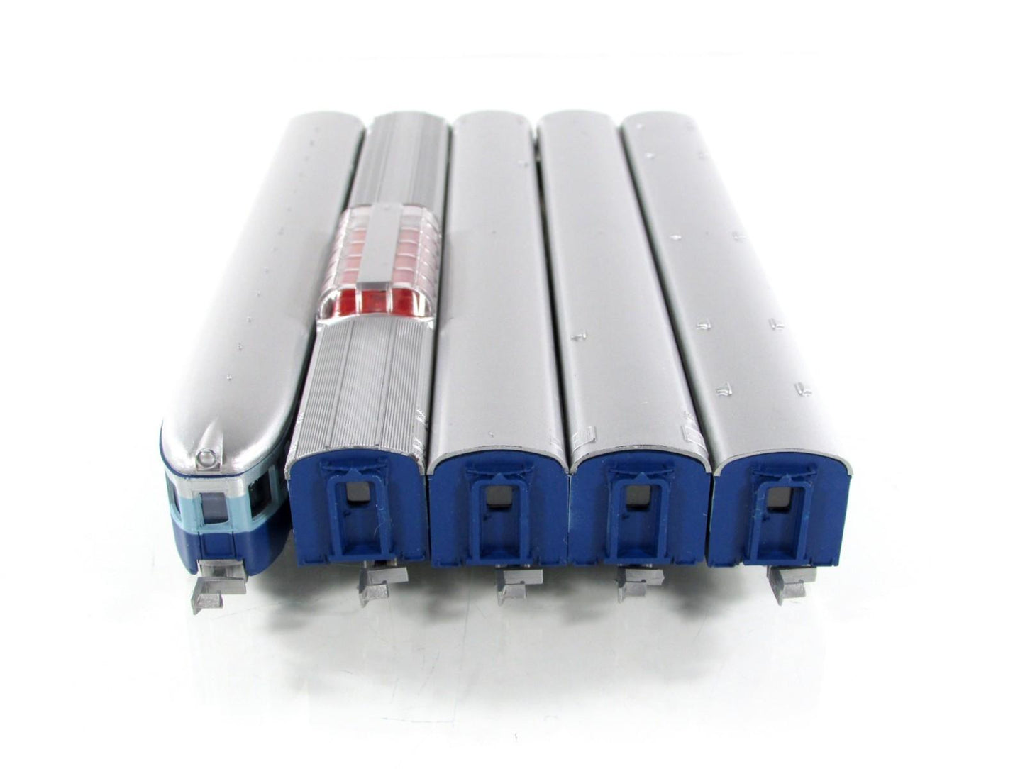 N Scale ***SANTA FE BLUE GOOSE*** Lightweight Passenger Car Set - Con-Cor 004029