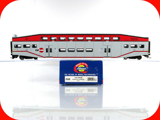 HO Scale **CALTRAIN** Bombardier Commuter CONTROL Car - JPBX 117 -- Athearn 2548