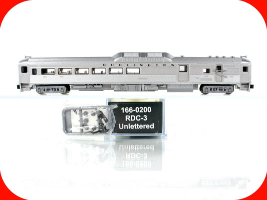 N Scale ***BURLINGTON - RAIL DIESEL CAR***  RDC-3 -- Kato 166-0200, DCC Ready