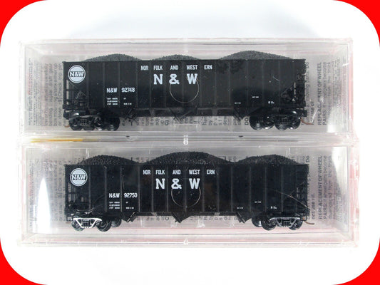 N Scale **NORFOLK WESTERN*** Coal Hopper Set #92748, 92750 - Micro Trains 108012