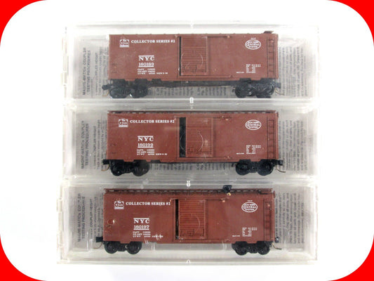 N Scale **NYC** Box Car Set 180189, 180197, 180199 - Micro Trains Special **RARE