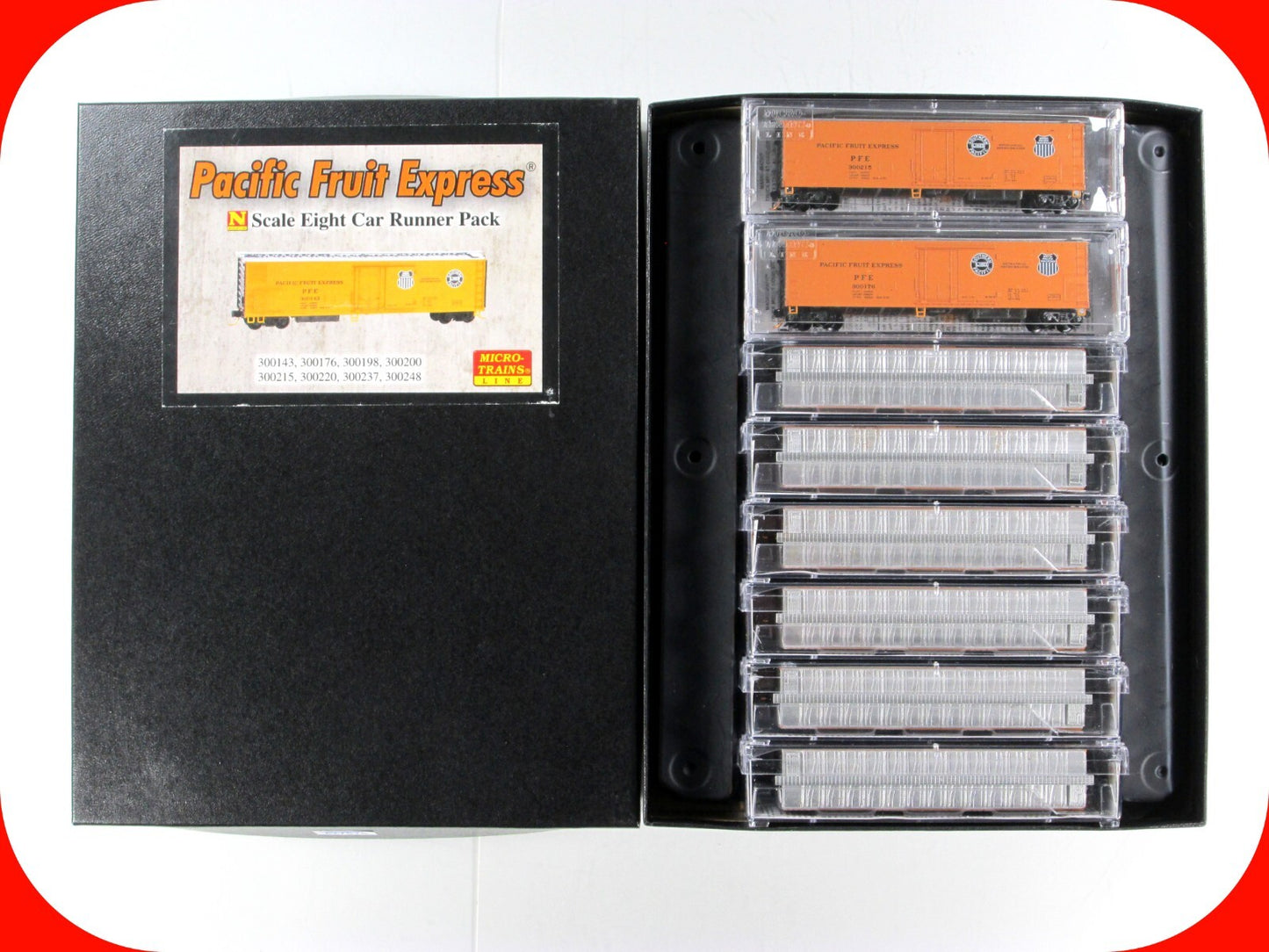 N Scale ***PACIFIC FRUIT EXPRESS*** Reefer 8-Pack - Micro Trains 99300811 **RARE