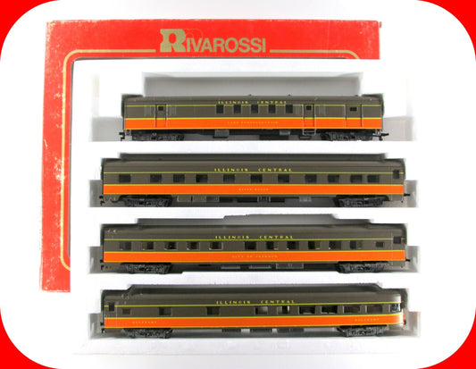 HO Scale **ILLINOIS CENTRAL** 1930s Lightweight Passenger Set B - Rivarossi 6953