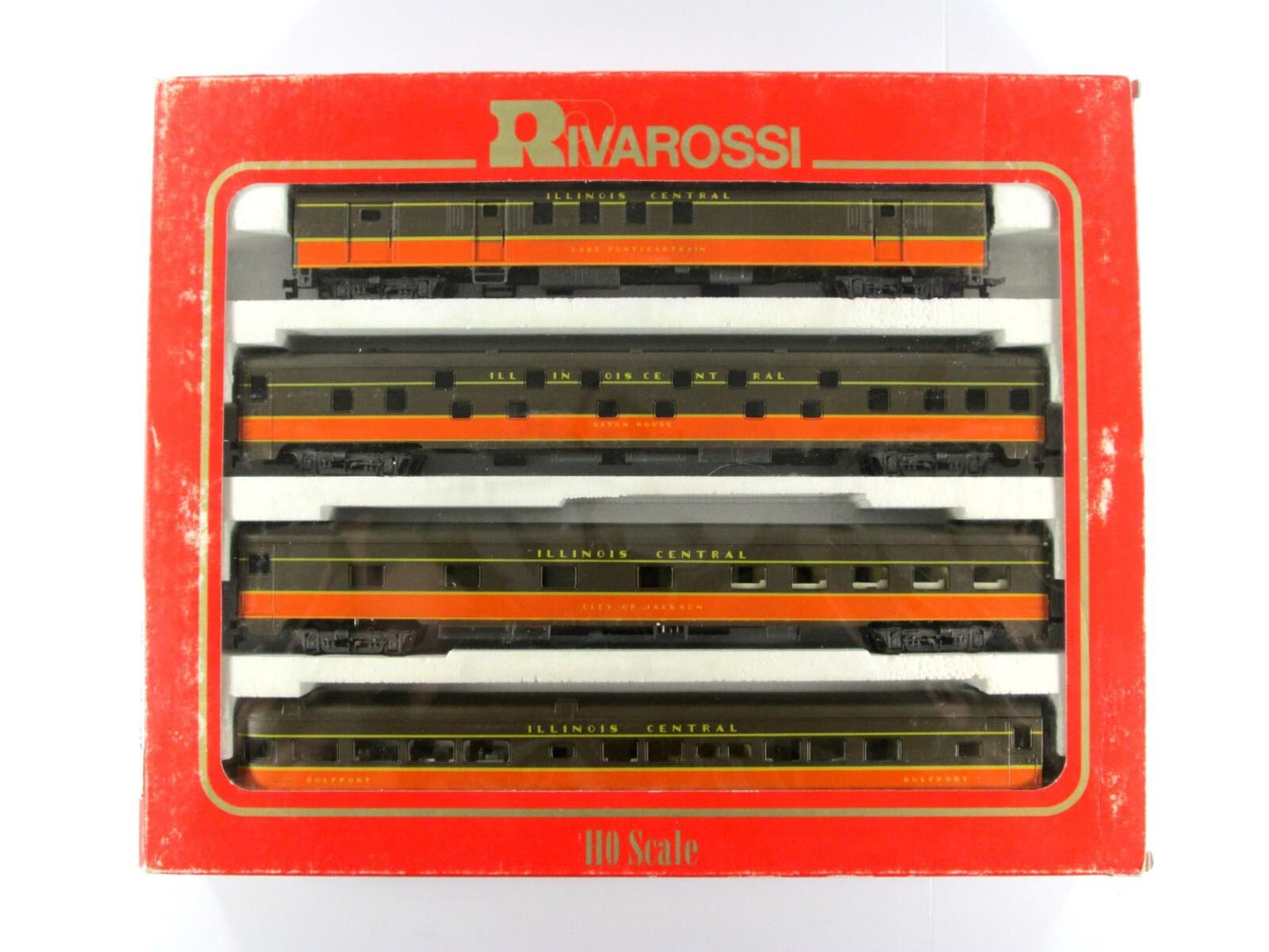 HO Scale **ILLINOIS CENTRAL** 1930s Lightweight Passenger Set B - Rivarossi 6953