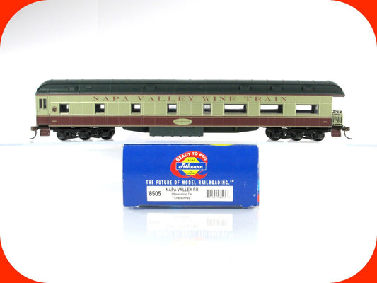 HO Scale *NAPA VALLEY* Observation *Chardonnay* 1018 - Athearn 8505, Metal Whls