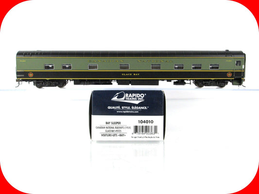 HO Scale **CANADIAN NATIONAL** Sleeper *Glace Bay* #2025 -Rapido 104010, Lighted