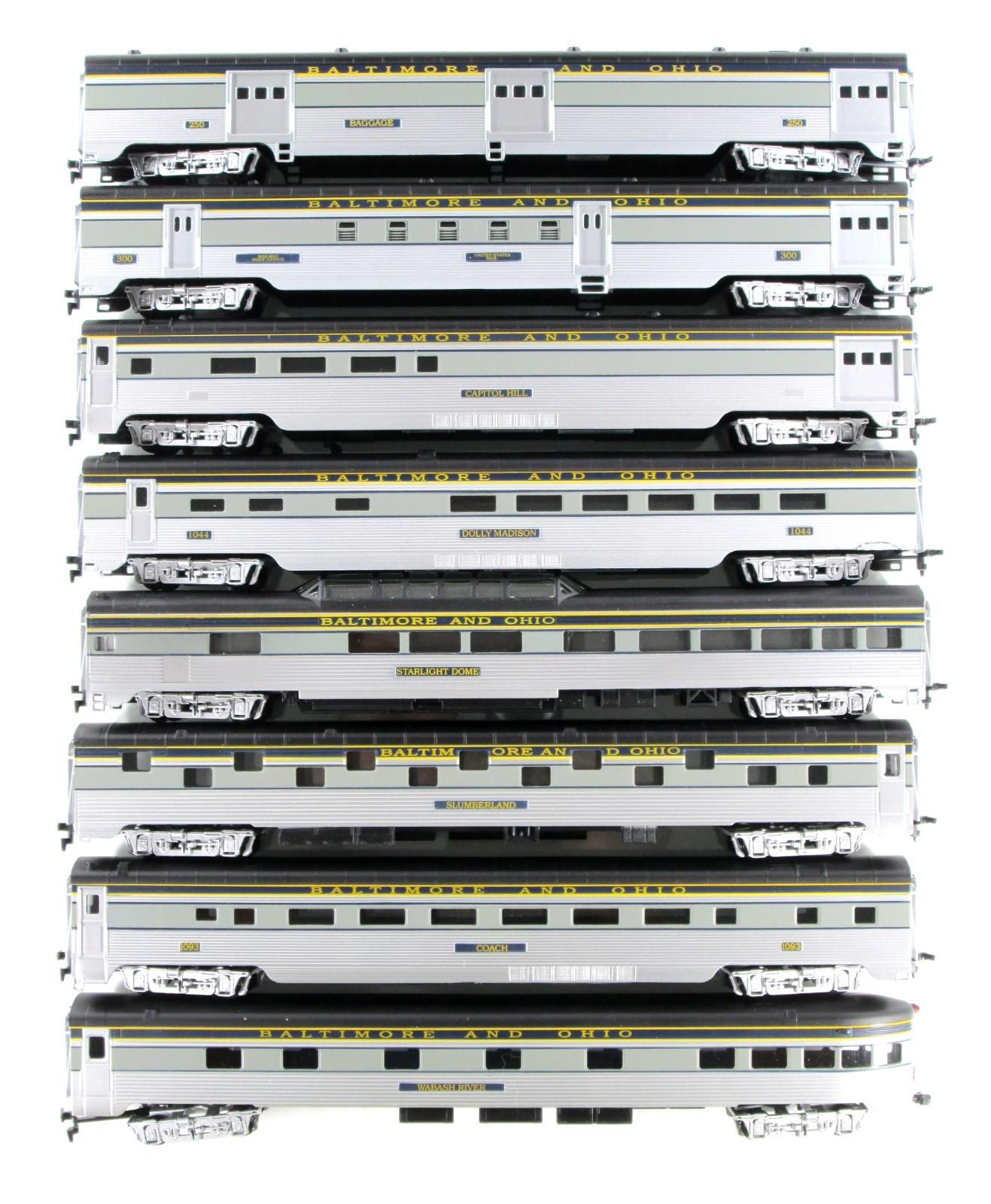 HO Scale ***BALTIMORE & OHIO*** Lightweight Passenger 8-Car Set - IHC 47808
