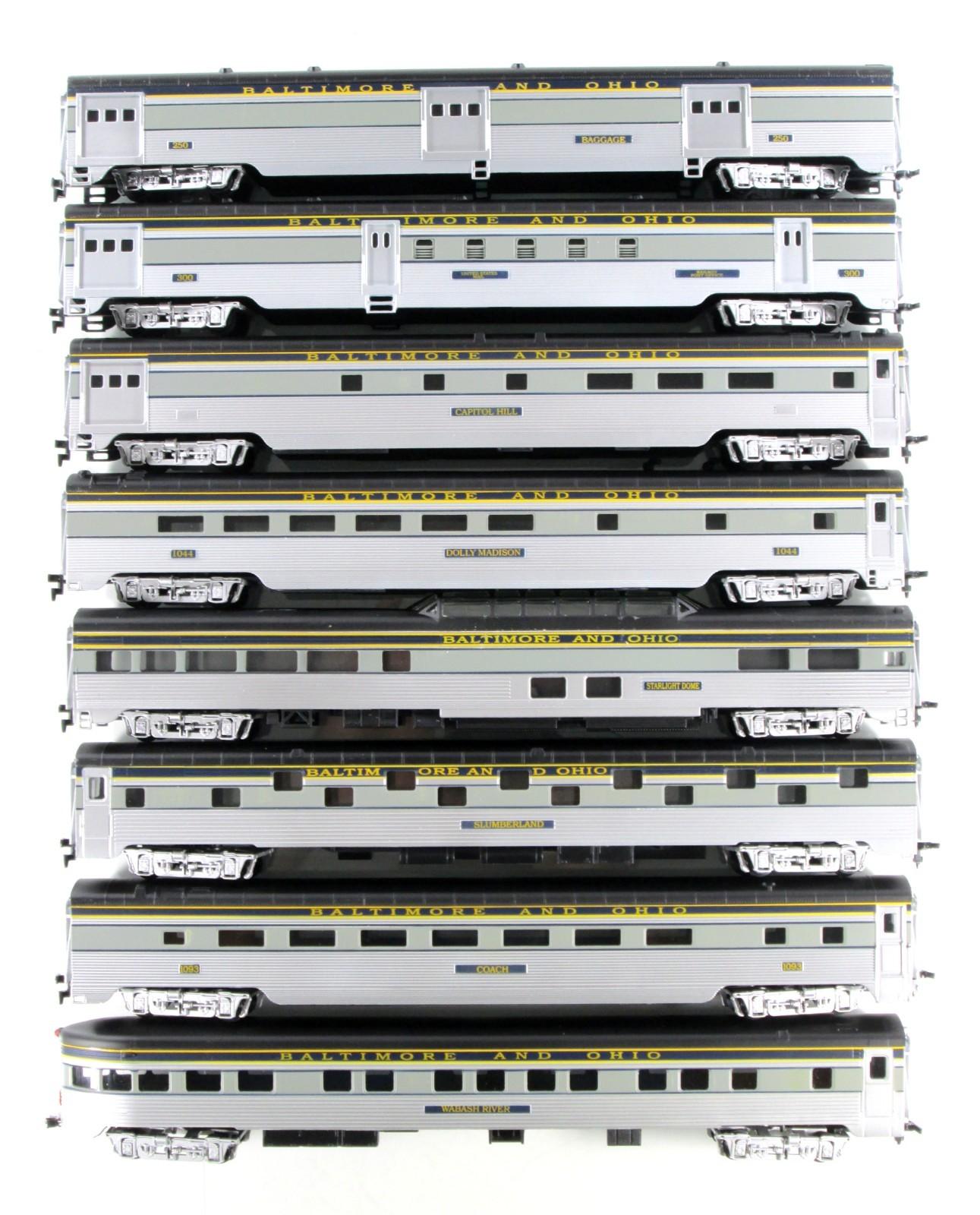 HO Scale ***BALTIMORE & OHIO*** Lightweight Passenger 8-Car Set - IHC 47808