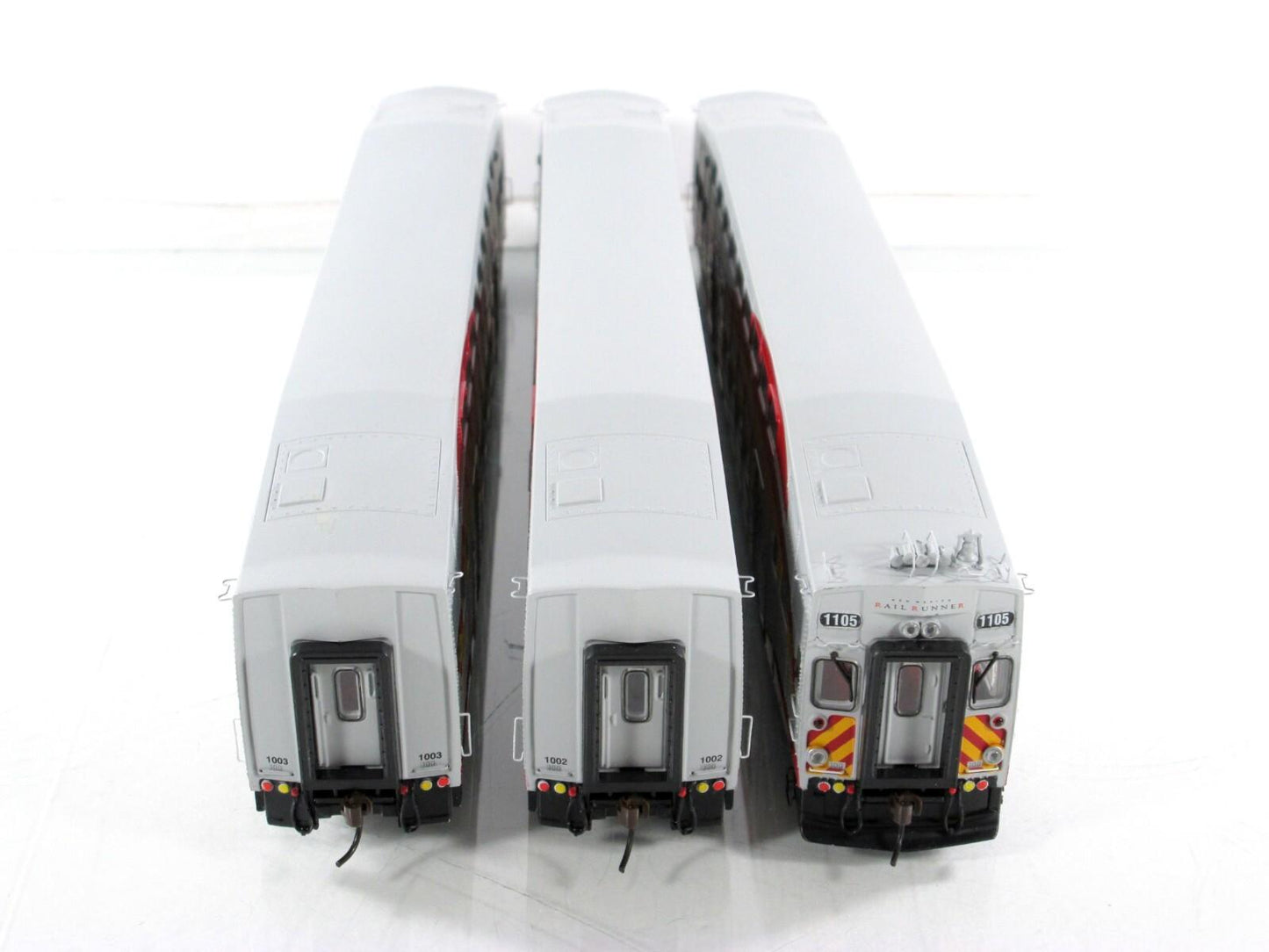 HO Scale *NEW MEXICO RAIL RUNNER* Bombardier Set #1105,1002,1003 --Athearn 25910