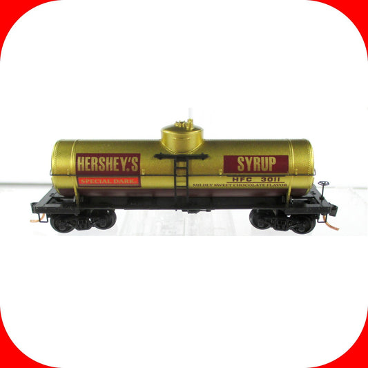 N Scale ***HERSHEY'S** Candy Single Dome Tank Car, HFC 3011 - Micro Trains 65510