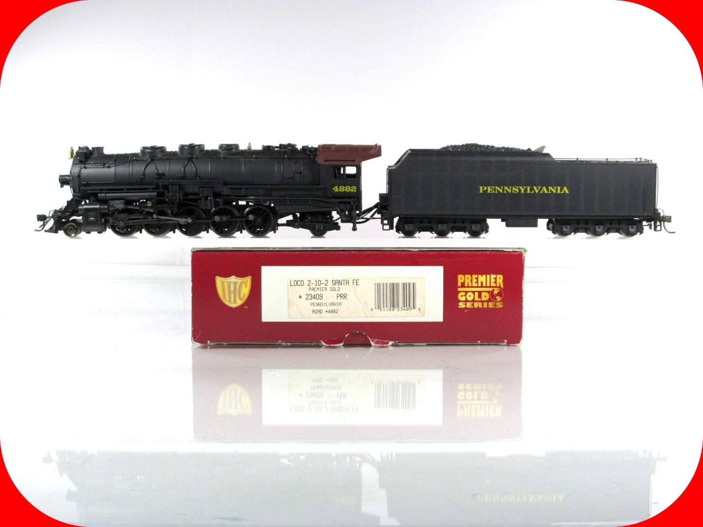 HO Scale **PENNSYLVANIA** 2-10-2 Santa Fe Locomotive 4882 - IHC 23409, DCC Sound