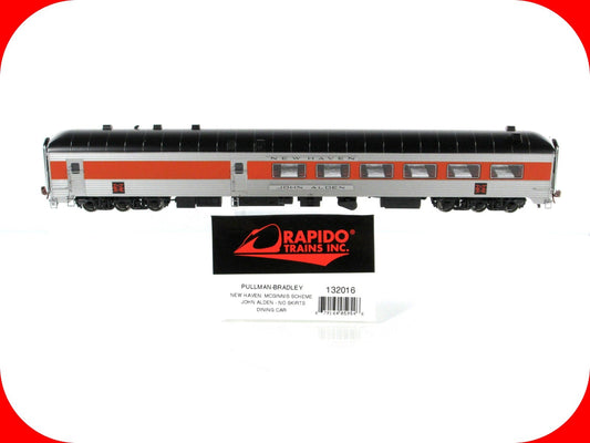 HO Scale ***NEW HAVEN*** Dining Car *JOHN ALDEN* -- Rapido 132016, Lighted *RARE