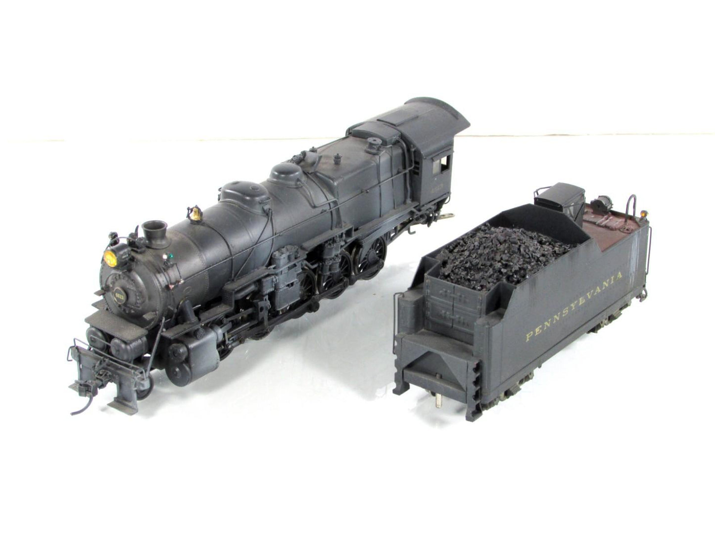 HO Scale BRASS ***PENNSYLVANIA*** Weathered I-1s   2-10-0 Locomotive - by Sunset